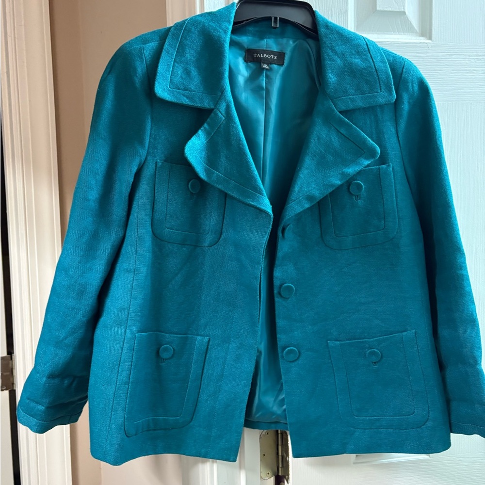 Talbots Women's Vibrant Blue Blazer